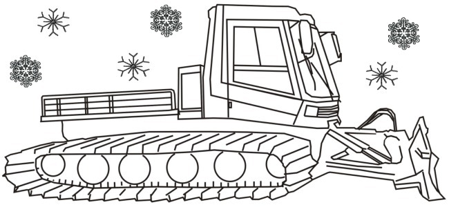 snow cat outline