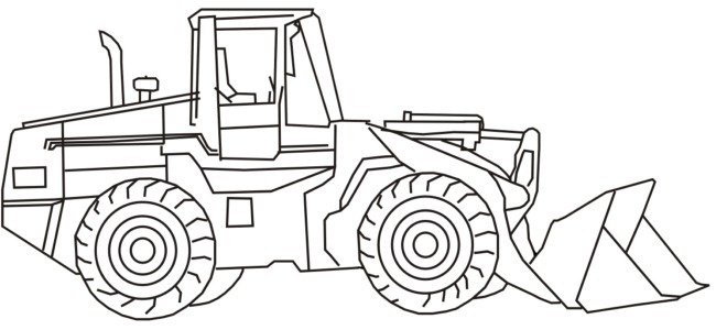 front loader coloring pages - photo #7
