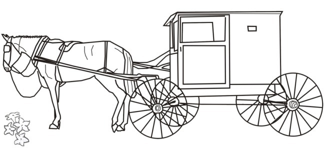 Amish Buggy outline