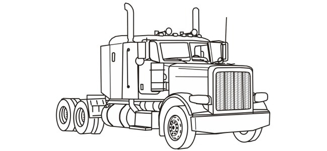 calendar image "semi truck"