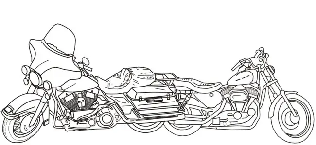 calendar image "motorcycles"