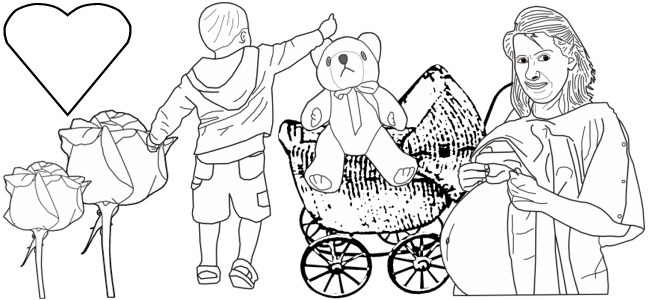 calendar image "mommies & babies"