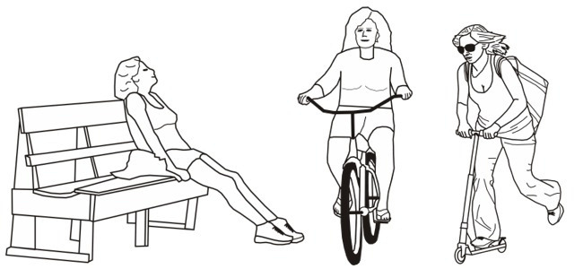 calendar image"exercising ladies"