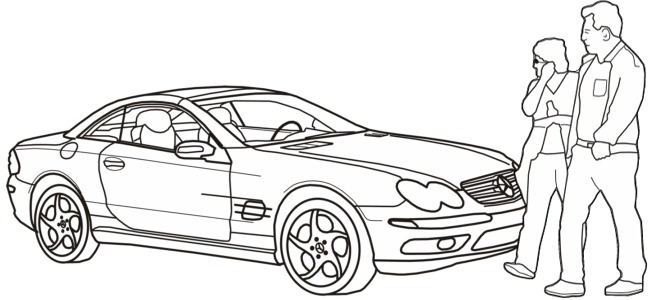 calendar image" couple and car"
