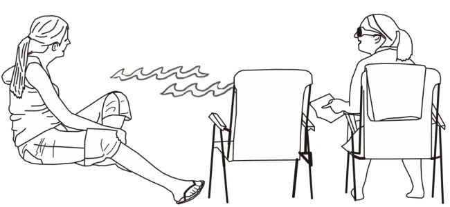calendar image "sitting on the beach"