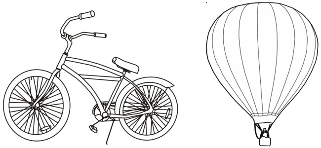 calendar image "bicycle & balloon"