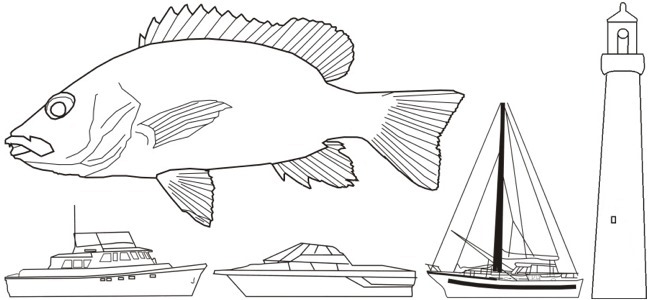 Fishing outline