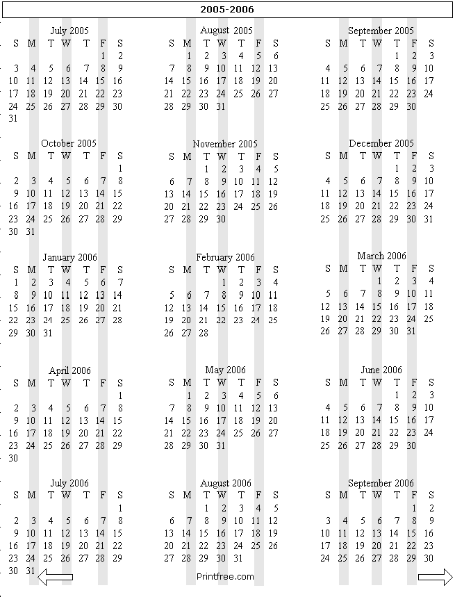 2005 2006 school calendar