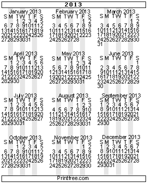 Calendars To Print