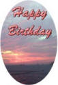 Sunset Birthday card