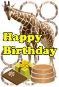 giraffe happy birthday