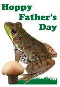 Happy Fathers Day Frog and Mushroom