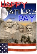 Happy Fathers Day Mount Rushmore scene