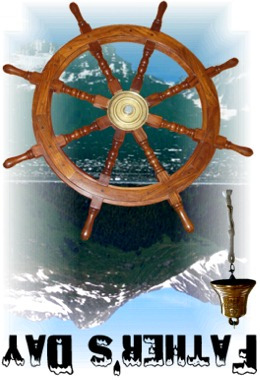 ships steering wheel card image