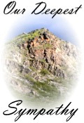 sympathy card mountain scene