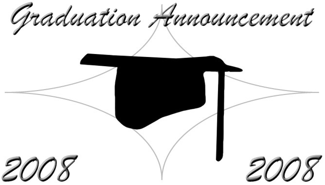 Graduation Announcement 2008 card image