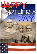 Happy Mothers Day Patriotic Mt Rushmore