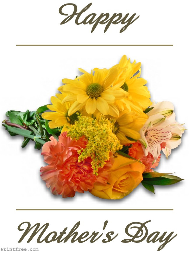 Happy Mothers Day mixed flowers
