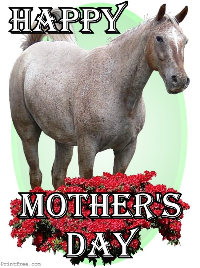 Happy Mothers Day horse decoration