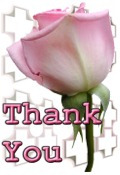 Thank You image pink flower