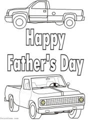 pick up truck coloring preview image