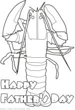 lobster coloring page preview image