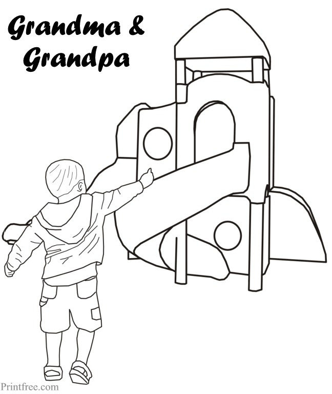 Grandparents Day print fall harvest basket image
