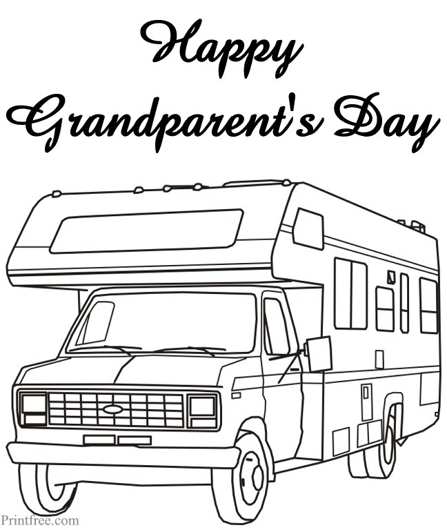 Grandparents Day print image parrot