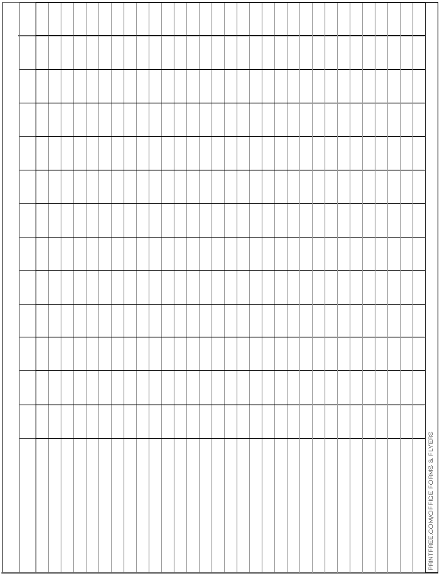 31 line ledger form