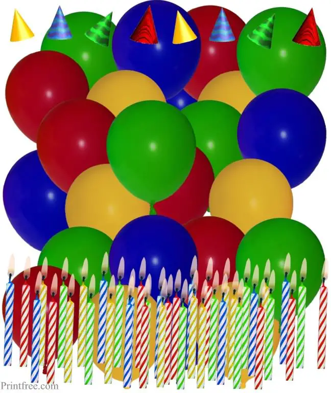 birthday party balloons. irthday party balloons and