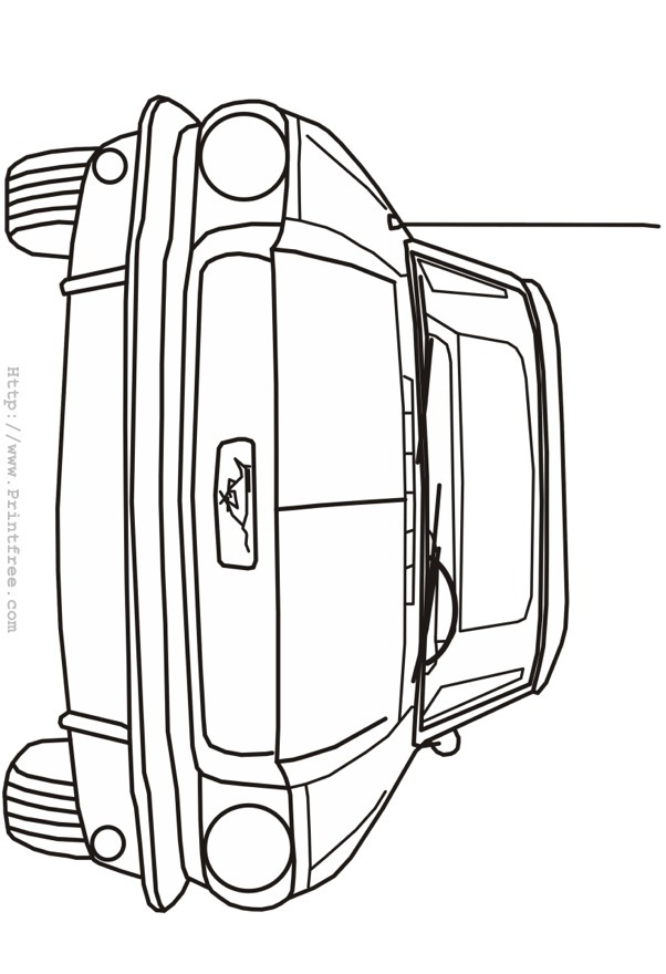 mid sixties Mustang outline image