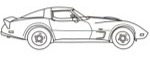 seventies Corvette 